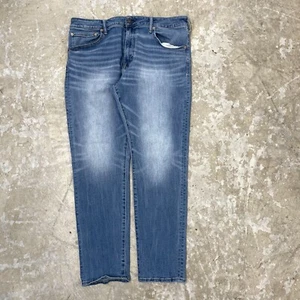 American Eagle Jeans Mens 38x30 Blue Pants Athletic Fit Straight Denim Tag 38x32 - Picture 1 of 16