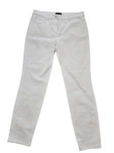 St. John Collection Womens Size 8 High-Rise Straight Leg Twill Jean White NWOT - Picture 1 of 11