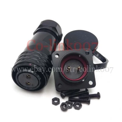 WEIPU SA20 SERIES 2 pin waterproof connector SA2010/S2, SA2013/P2 Aviation Plugs - Image 1 of 4