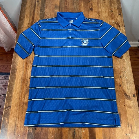 Creighton Bluejays Polo Shirt Mens Medium Blue Casual Golf Rugby Cutter & Buck Cover