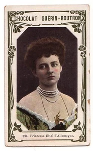 Tarjeta comercial francesa de 1900 princesa Eitel - duquesa Sofía Carlota de Oldenburgo - Imagen 1 de 1