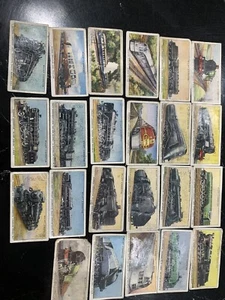 vintage Wills cigarette train cards 1920 X23 Used Lovely Pictures - Picture 1 of 7