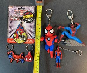 marvel SPIDER-MAN key chain lot squirt gun pvc ultimate clip-on