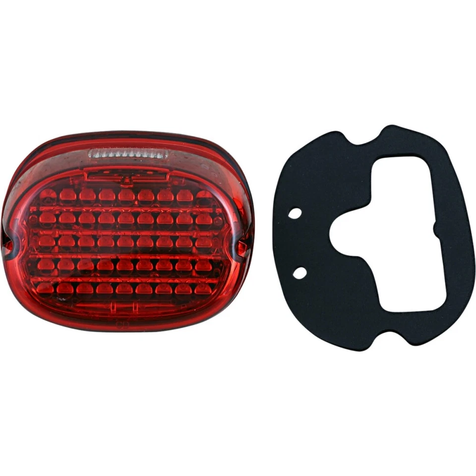 Custom Dynamics - CD-TL-TW-R - Low-Profile LED Taillight with Top License Plate Ilumination Window, Red Lens
