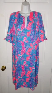 NWT LILLY PULITZER CUMULUS BLUE ORCHID OASIS EASLEY SHORT SLEEVE DRESS XXL - Picture 1 of 5