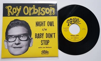 ROY ORBISON - "NIGHT OWL" b/w "BABY DON'T STOP" - ROCKABILLY HEAR BOTH - Image 1 of 2