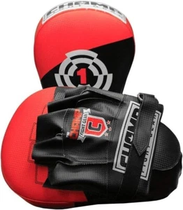 Amber Fight Gear Curved Target Punching Mitts for MMA, Kickboxing, Muay Thai - Picture 1 of 6