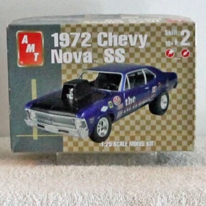 1972 Chevy Nova SS 1:25 AMT Model Kit #31794 Open Box komplett - Bild 1 von 6