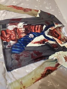 fauxreal photorealistic apparel zombie long sleeve shirt mens sz M Like New  - Picture 1 of 9