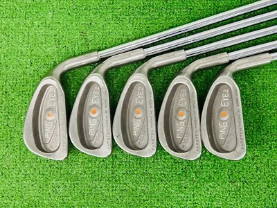 Ping Eye 2 Karsten Iron set 3-9+PW+SW RH Karsten ZZ Lite Orange Dot Shaft G13353 - Image 1 of 4