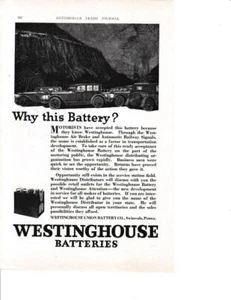 1921 Westinghouse Autobatterie Print-Anzeige / Great Art - Bild 1 von 1