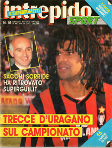 Intrepido Sport N.10 del 1991 Gullit Sacchi Mancini Zenga Gerry Scotti ▓