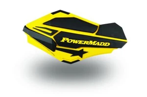 Powermadd Sentinel Handguard Kit For Polaris ATV (RM Yellow/Black) w/ Tri Mount - Picture 1 of 3