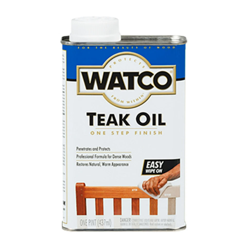 Watco 1 Pint Tint Teak Oil Based Teak Oil UV and Moisture Resistant Finish - Image 1 of 2
