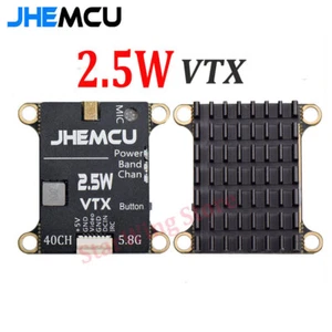 Disipador de calor micrófono transmisor JHEMCU 2.5W VTX 5.8G 40CH 2-6S para RC FPV - Imagen 1 de 9