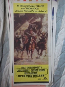 BITE THE BULLET JAMES COBURN Original vintage size paper DAYBILL MOVIE - Bild 1 von 1