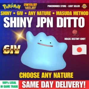 6IV SHINY DITTO ✨Scegli qualsiasi natura✨ Masuda giapponese - Pokemon SCARLATTO e VIOLA ✨ - Foto 1 di 4