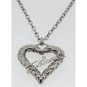 Catena donna Just Cavalli gioielli donna cuore acciaio inox argento zirconi chiari SCNL01 - Foto 1 di 1