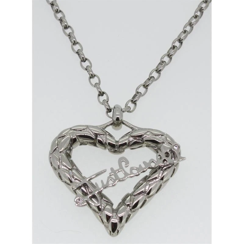 Just Cavalli Damen Kette Damenschmuck Herz Edelstahl silber Zirkonia klar SCNL01 - Bild 1 von 1