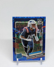 2023 DONRUSS🔥CHRISTIAN GONZALEZ🔥MINT?!🔥BLUE SCOPE OPTIC RATED PRIZM🔥RC #369