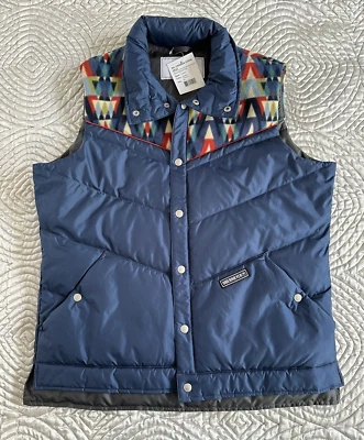 Chaleco de Plumón Estilo Vintage Nuevo con Etiquetas Para Hombre OBERMEYER Azul Carson Talla M Tridente Foto 1 de 4