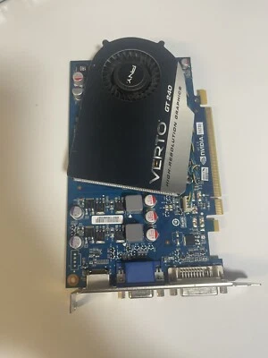 PNY Verto GeForce GT 240 GDDR5 512MB PCle Video Graphics Card VCGGT2405G5XPB - Image 1 of 2