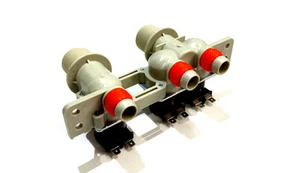2x NEC WASHING MACHINE TRIPLE STRAIGHT VALVES LG NEC HITACHI ETC 220V UNI255G - Imagen 1 de 1