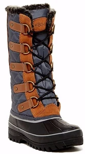 Botas de mujer Abound Ariel-Lea acolchadas de piel sintética y cuero talla 6 tostadas/azules - Imagen 1 de 7