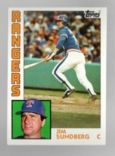 1984 Topps #779 Jim Sundberg NM/Mint