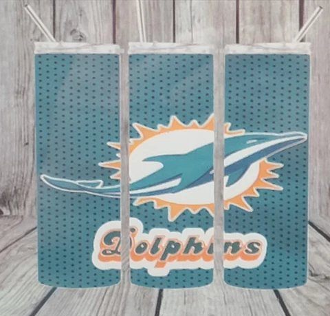 Miami Dolphins Skeleton 20 oz Tumbler Cover
