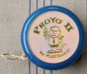 Proyo 2 Yoyo Playmaxx Wood Axel Yo-yo Blue Collectable Memorabilia - Picture 1 of 3