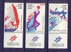 Israel 779-81 postfrisch mit Tabs 1981 11. Maccabiah Sportspiele Set