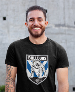 NRL Canterbury-Bankstown Bulldogs Rugby CASUAL COTTON T Shirt MENS TEE