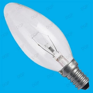 8x 60W CLEAR CANDLE INCANDESCENT FILAMENT LIGHT BULBS SMALL EDISON SCREW SES E14 - Picture 1 of 1