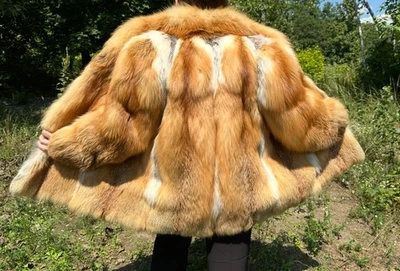 Kanadische rotfuchsjacke Rotfuchs Pelz Pelzjacke Canadian red fox jacket fur - Bild 1 von 4