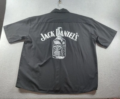 Jack Daniel's Whiskey Men's Shirt Black Size XL Graphic Short Sleeve Button 2004 - Image 1 of 4