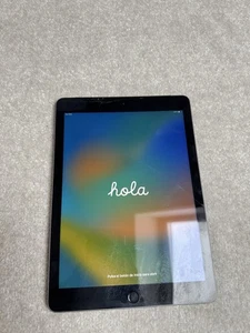 Apple iPad (5th Generation) 32GB Wi-Fi + Cellular Space Grey - Read Description - Picture 1 of 9