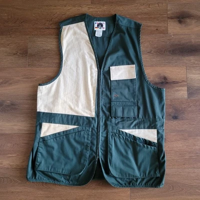 Vintage 10X Vest 2XL Reg Green Shooting Hunting Skeet Sporting Clay 50-52 USA - Image 1 of 4