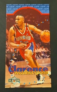 1995-96 Fleer NBA Jam Session Clarence Weatherspoon Philadelphia 76ers Gran Tamaño - Imagen 1 de 2
