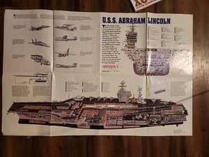 Vintage USS Abraham Lincoln CVN72 Air And Space Centerfold 1995 - Bild 1 von 6