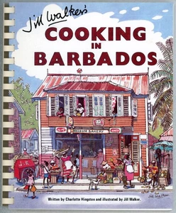Barbadian Cookbook Caribbean Jill Walker COOKING IN BARBADOS Charlotte Hingston - Picture 1 of 11
