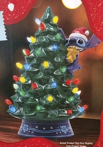 Árbol de Navidad de cerámica Disney Stitch con luces - 12 pulgadas, luces multicolores - Imagen 1 de 7