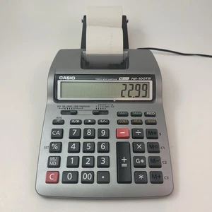 Casio HR-100TM Printing Calculator Adding Machine Tax Exchange Battery/Cord - Picture 1 of 11