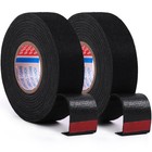 2 Rolls 50Ft Black Wire Harness Cloth Tape Noise Dampening Heat Resistant 