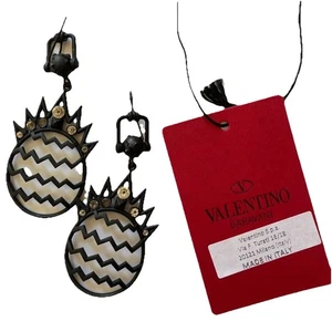 Valentino Garavani, Tropfen Spike Ananas Statement Luxus Designer Ohrringe - Bild 1 von 6