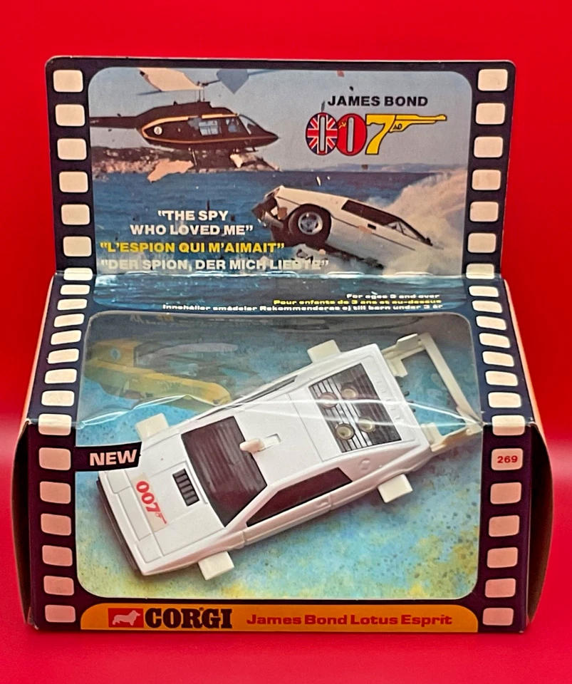 1977 CORGI JAMES BOND 007 LOTUS ESPRIT NIB 1:36 scale W/MISSLES Spy Who Loved Me - Image 1 of 4