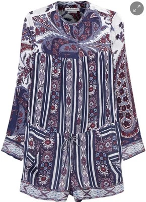 NEW WITHOUT TAG Sz 1 or Small Isabel Marant Etoile Short jumpsuit Tybalt Paisley - Image 1 of 4