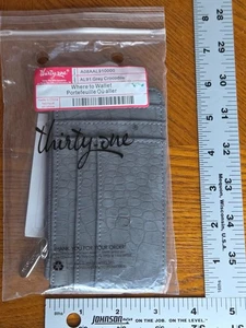 Thirty One Where To Geldbörse AL91 Grau Krokodil A08AAL910000 Neu - Bild 1 von 4