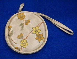 AVON Armband Münze/Karte/Schlüssel Geldbörse Polyester Blumen Gold Stoff, Reißverschluss/Taschen - Bild 1 von 7