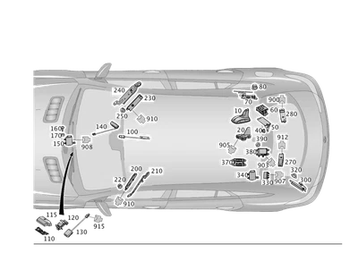 Divisor de antena original Mercedes-Benz 463-820-37-89 Foto 1 de 2